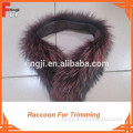 Dyed Different Colors Raccoon Fur Trim for Hood